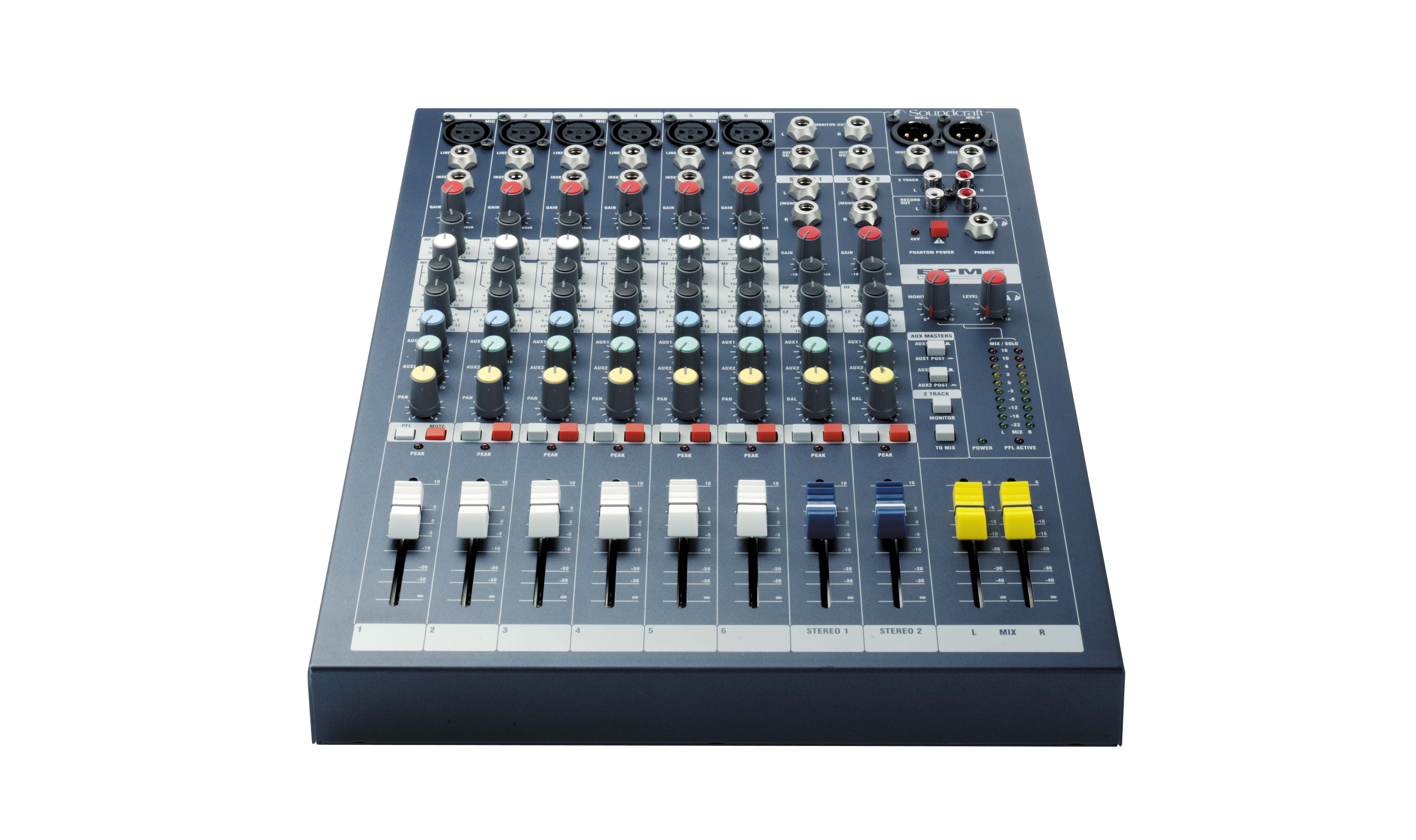 Soundcraft 声艺 EPM6 6 路模拟调音台｜GB30 话放小型会议模拟混音台 | 徐州音响工程 | 江苏志昂音响工程有限公司