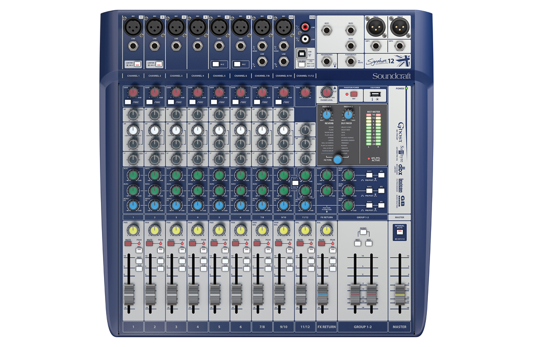 Soundcraft 声艺 Signature 12 12 通道模拟调音台｜带 Lexicon 效果 USB 录音调音台 | 徐州音响工程 | 江苏志昂音响工程有限公司  # 后台标签