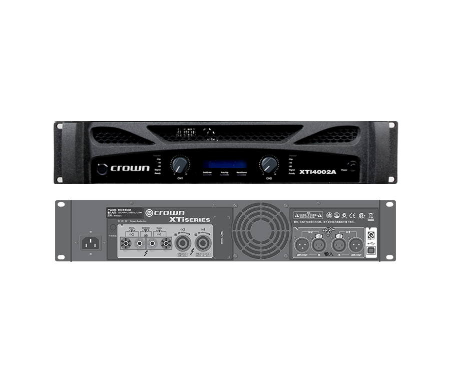 Crown XTi-4002A 数字 DSP 功率放大器｜皇冠 XTi4002A 双通道大功率专业功放｜徐州音响工程｜江苏志昂音响工程有限公司